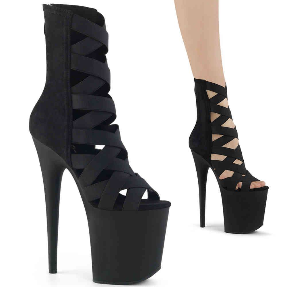 Pleaser - FLAMINGO80024 Bottes de plateforme, Pole dance chaussures - Chaussures de pole dance - Noir Product image